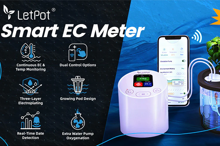 LetPot ECT-P Smart Hydroponic EC Tester with Circulation Pump - Image 2