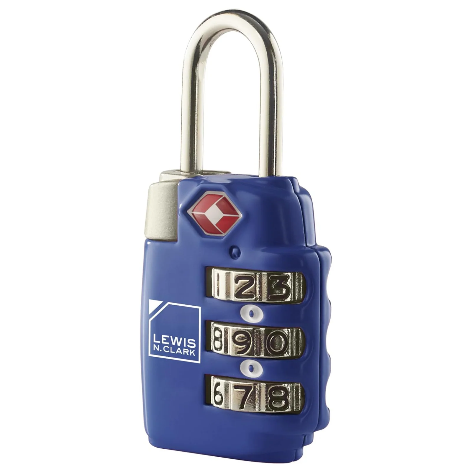 Lewis N. Clark TSA Combination Secure Padlock for Suitcase & Luggage Blue - Image 2