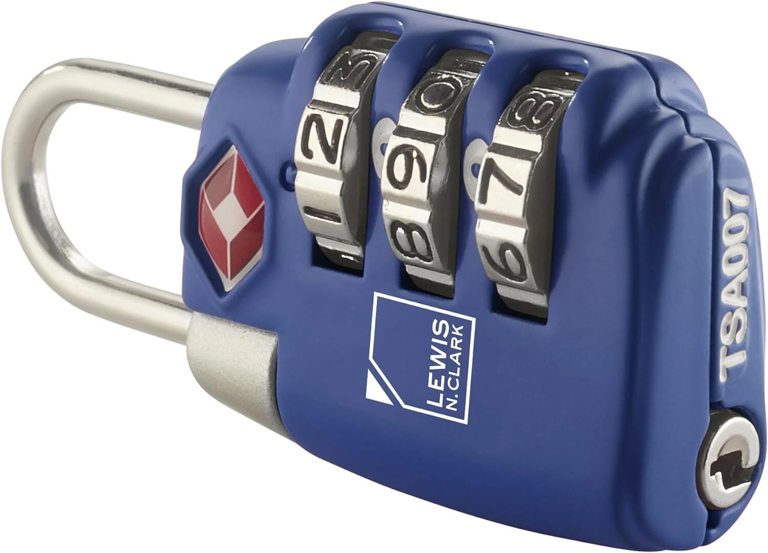 Lewis N. Clark TSA Combination Secure Padlock for Suitcase & Luggage Blue - Image 4