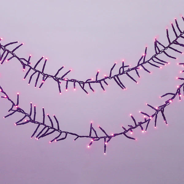 Lexi Lighting 500 LED Connectable Cluster Christmas Lights Pink - Image 3