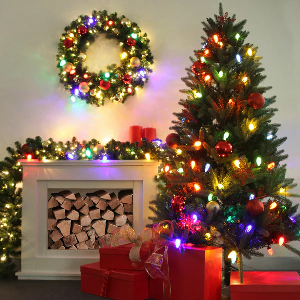 Lexi Lighting C9 Pinecone 50 LEDs Connectable String Christmas Lights Multicolour - Image 4