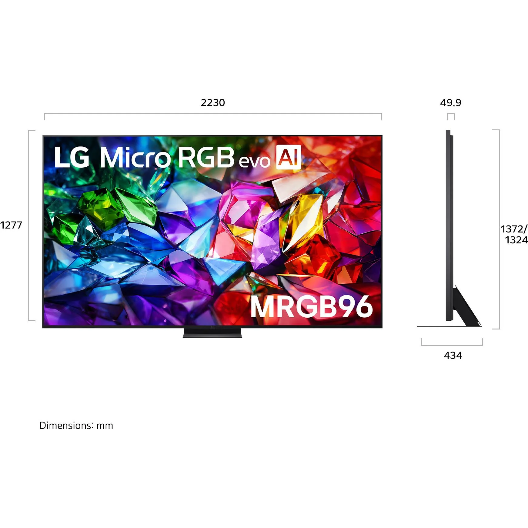LG 100" MRGB96B Micro RGB EVO AI 4K Smart TV [2026] - Image 4