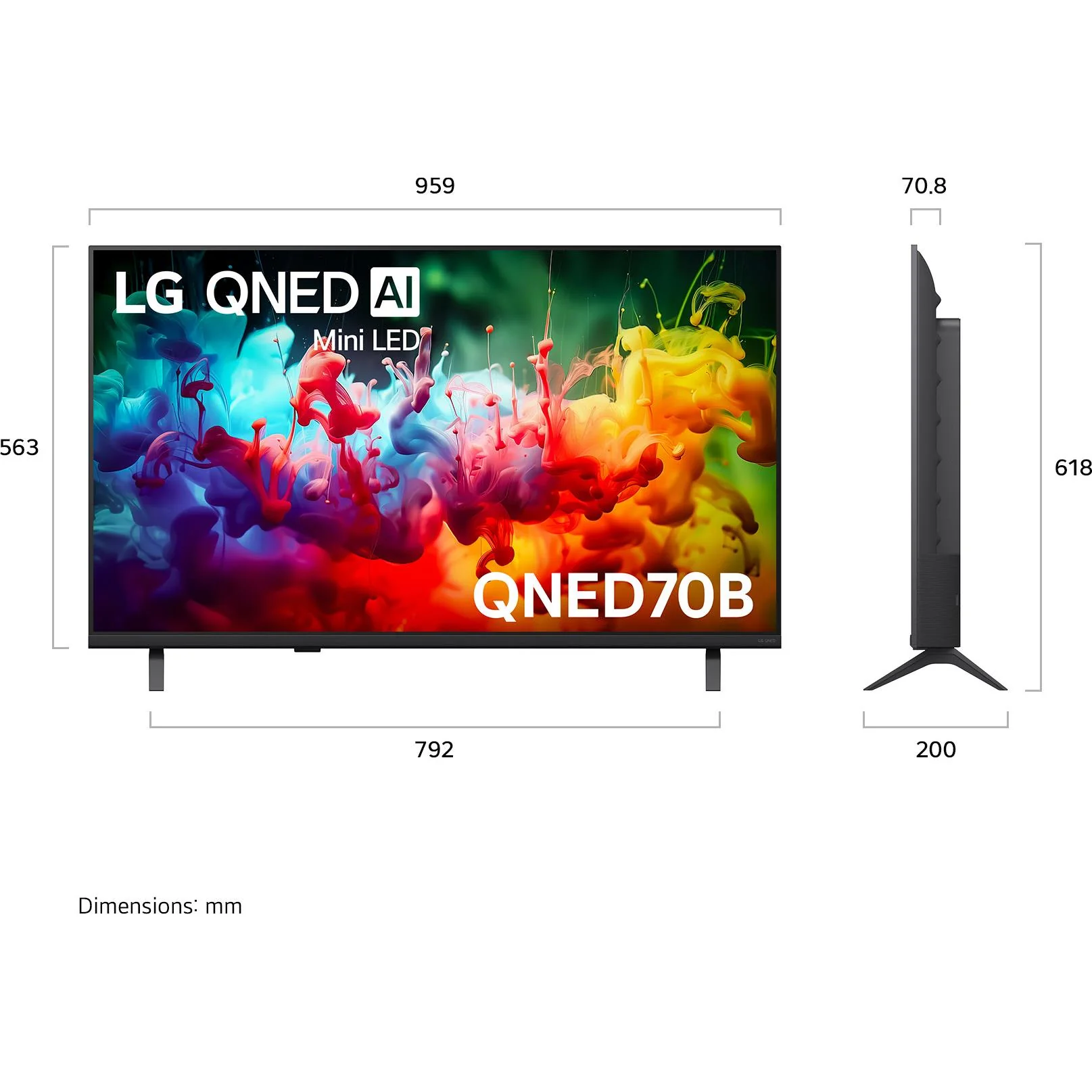 LG 43" QNED70B AI Mini-LED 4K Smart TV [2026] - Image 4
