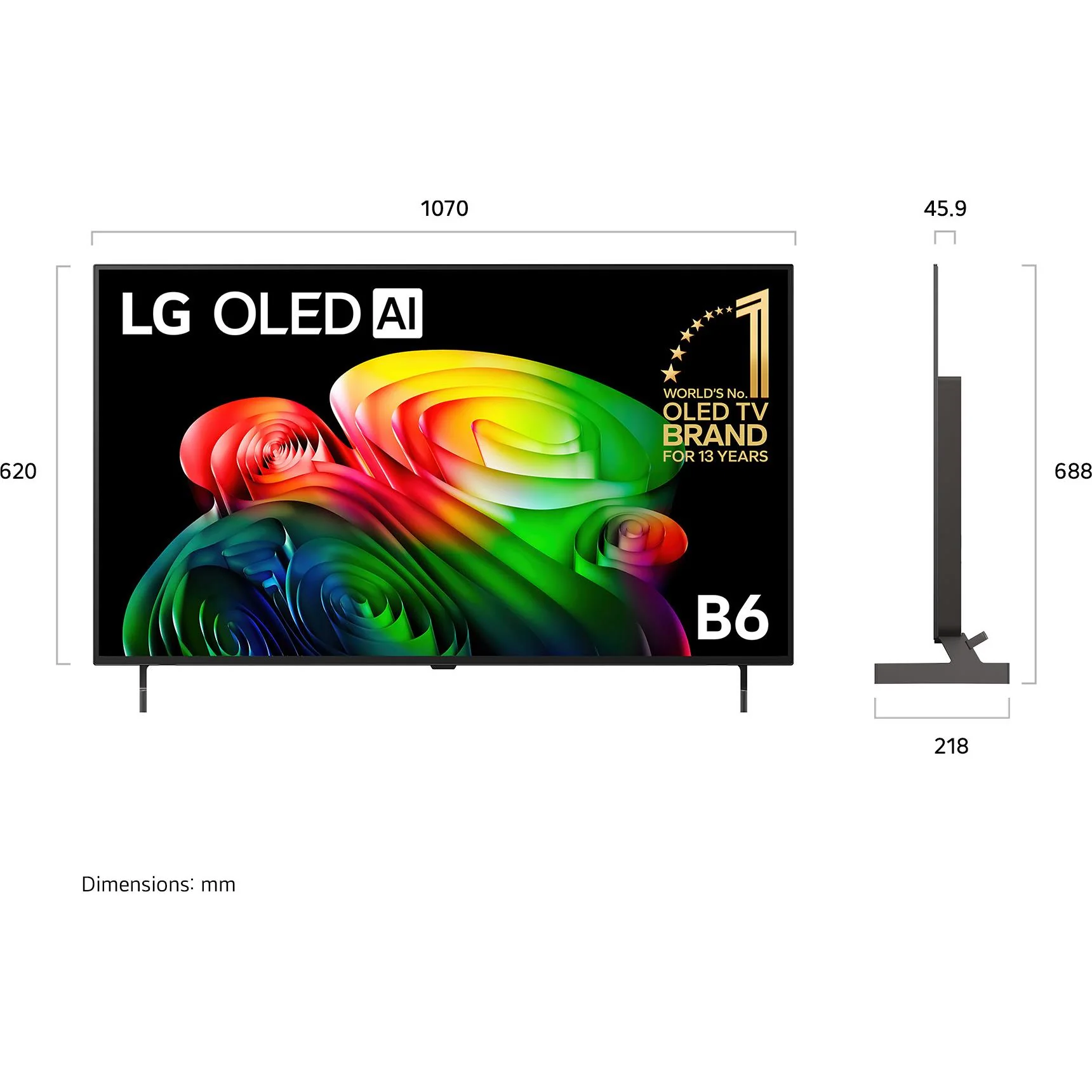 LG 48" OLED AI B6 4K Smart TV [2026] - Image 4