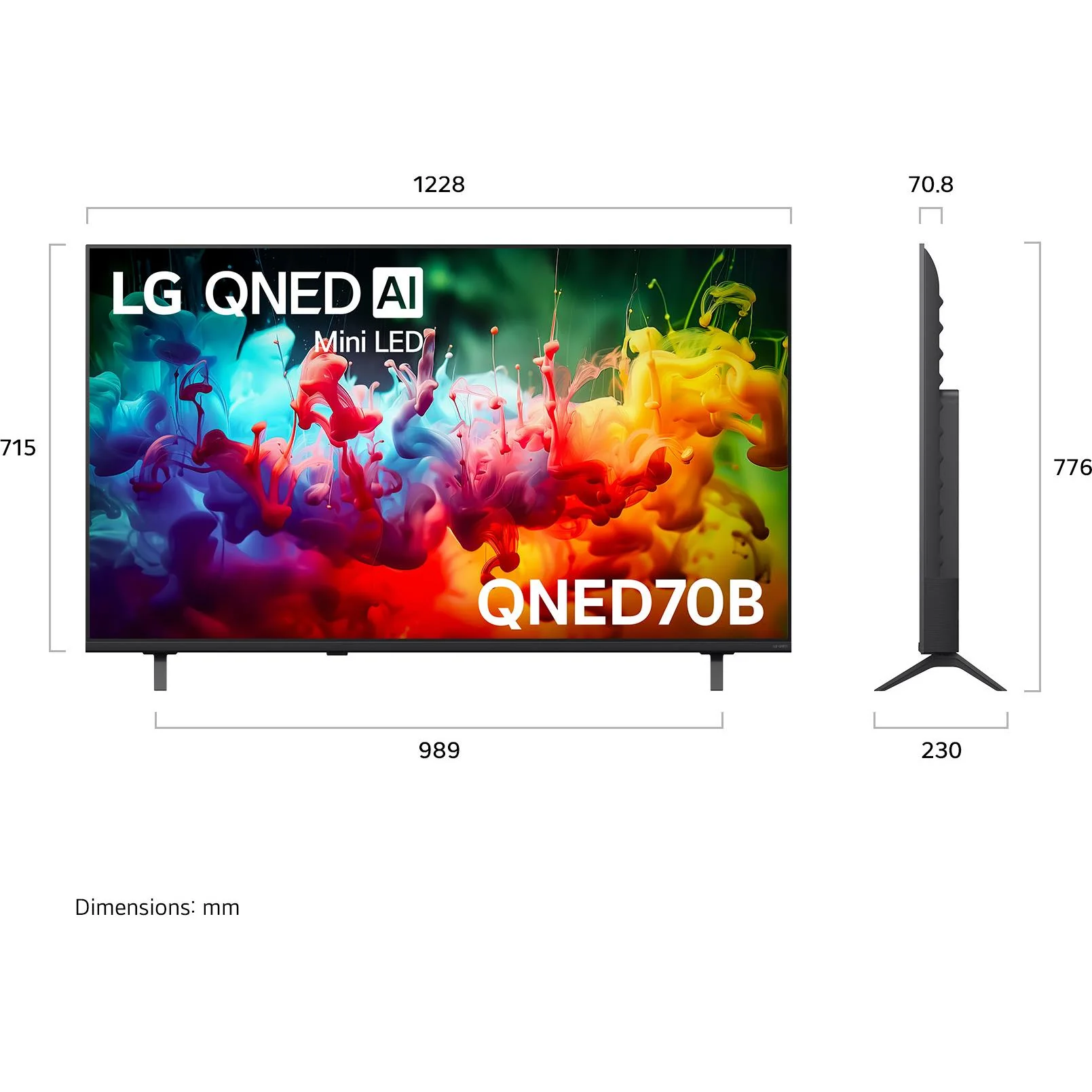LG 55" QNED70B AI Mini-LED 4K Smart TV [2026] - Image 4