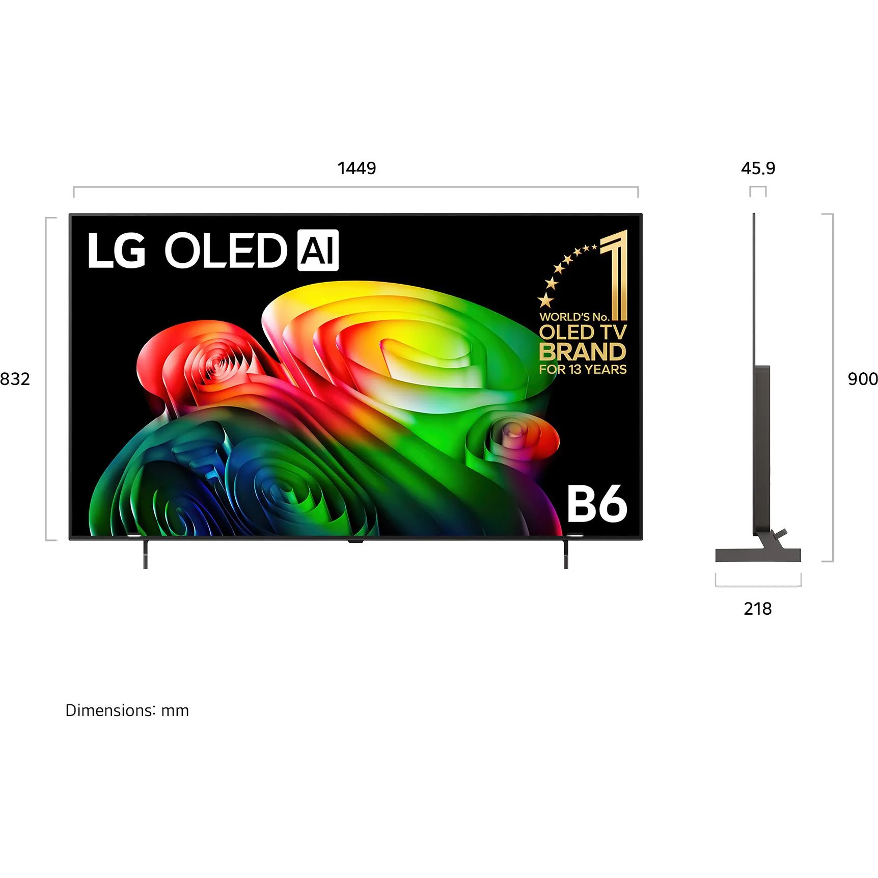LG 65" OLED AI B6 4K Smart TV [2026] - Image 4