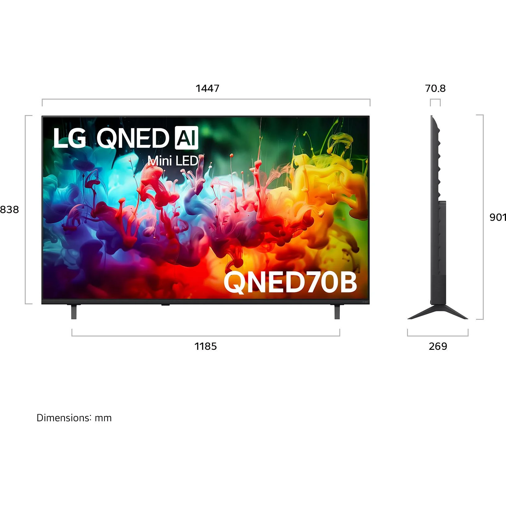 LG 65" QNED70B AI Mini-LED 4K Smart TV [2026] - Image 4