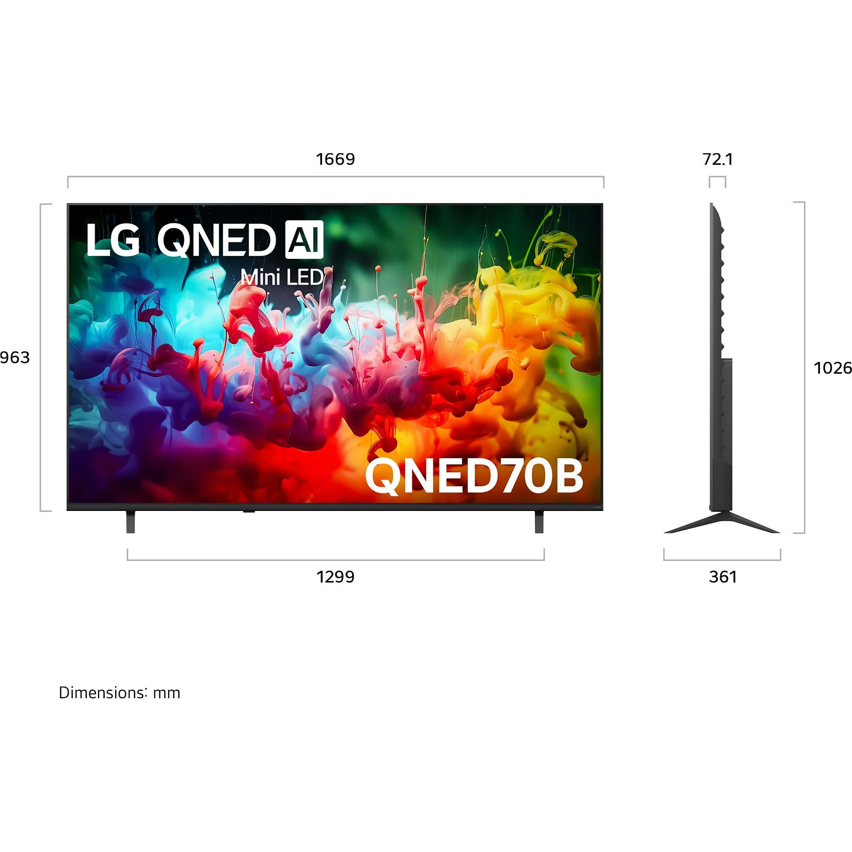 LG 75" QNED70B AI Mini-LED 4K Smart TV [2026] - Image 4