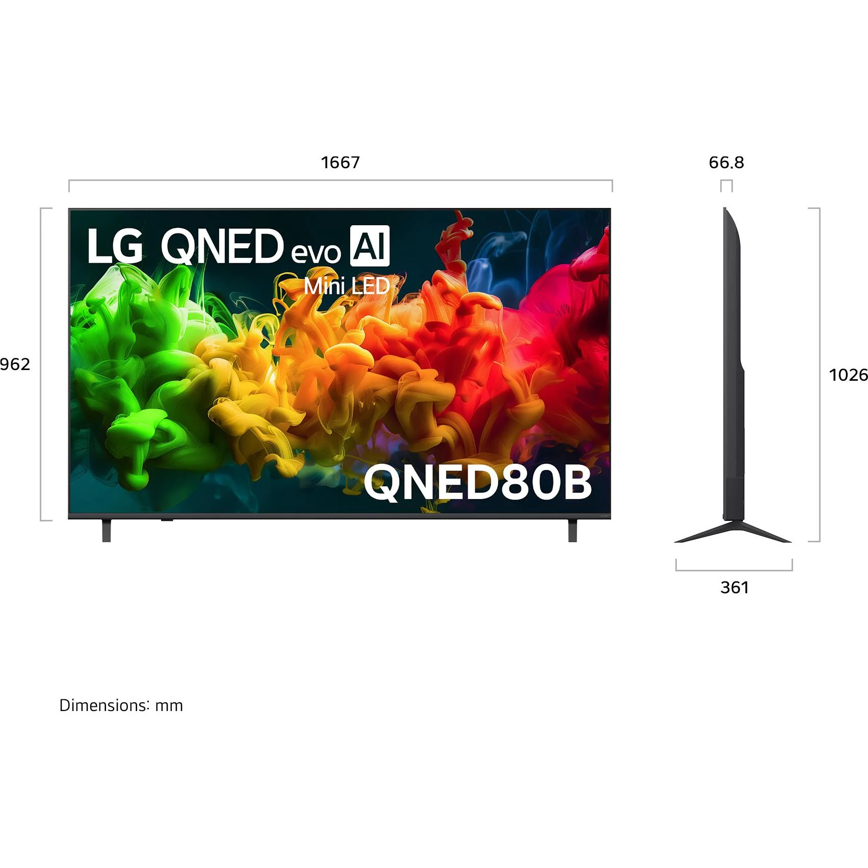 LG 75" QNED80B EVO AI Mini-LED 4K Smart TV [2026] - Image 4