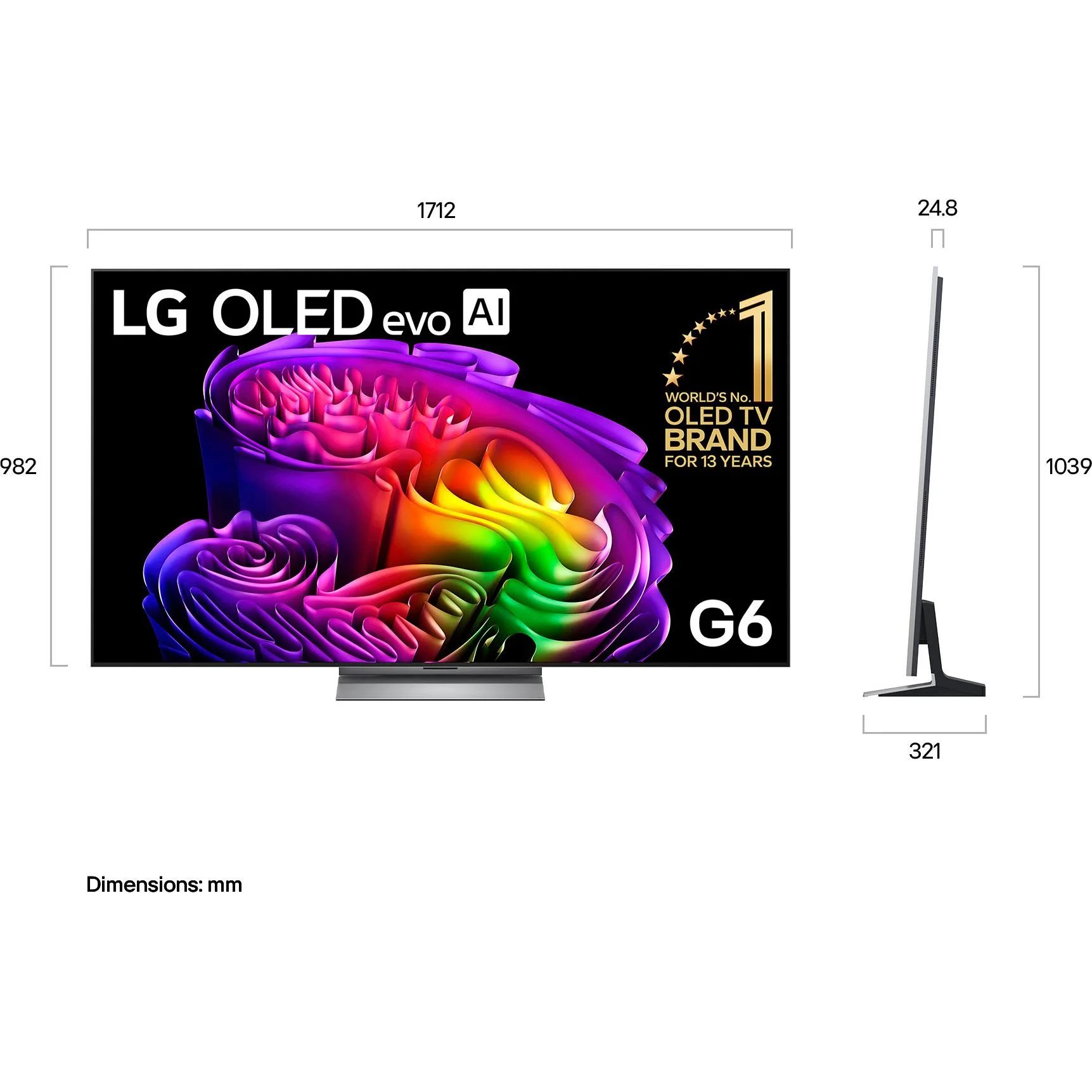 LG 77" OLED EVO AI G6 4K Smart TV [2026] - Image 4