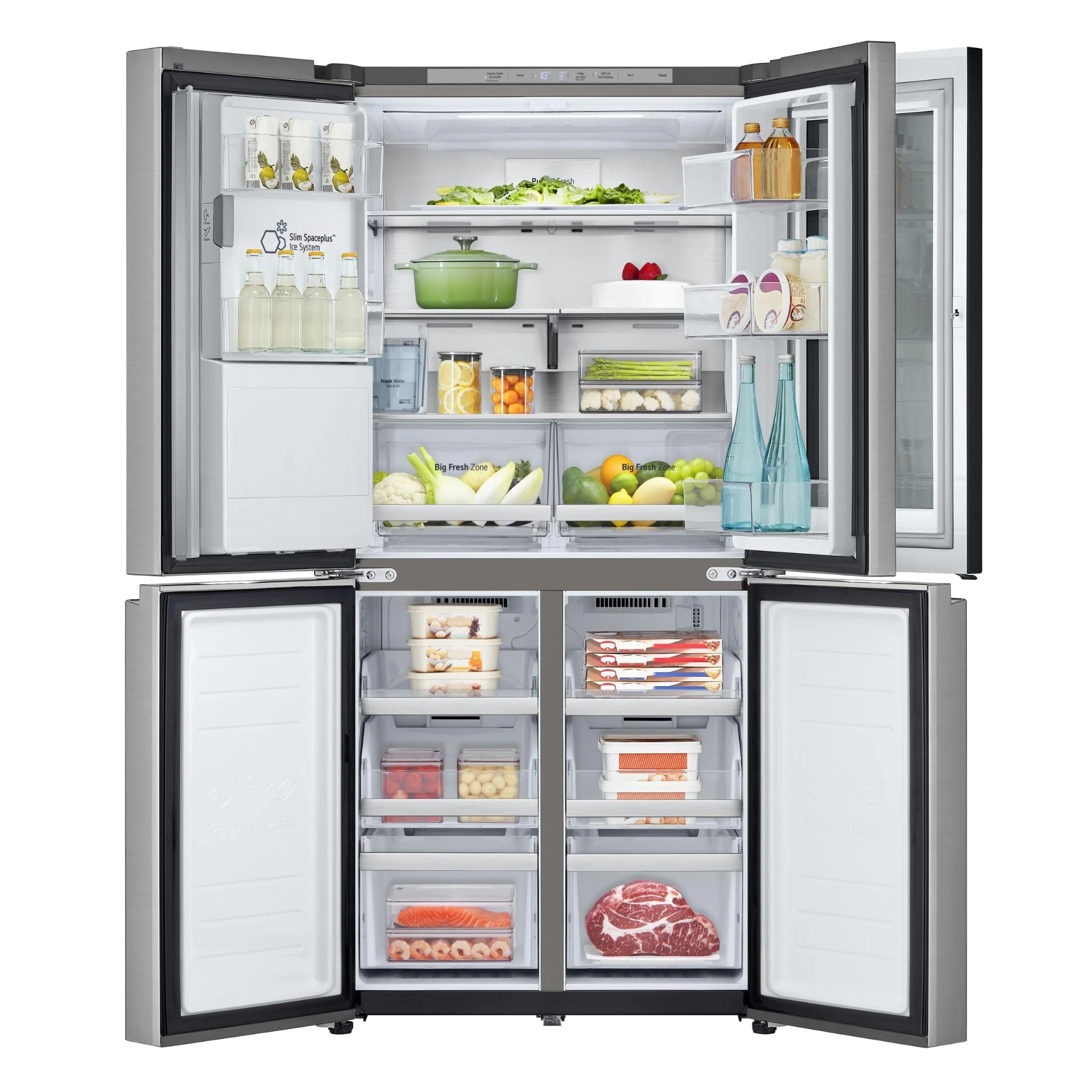 LG GF-VN500PL 508L Slim French Door Fridge with InstaView - Image 2