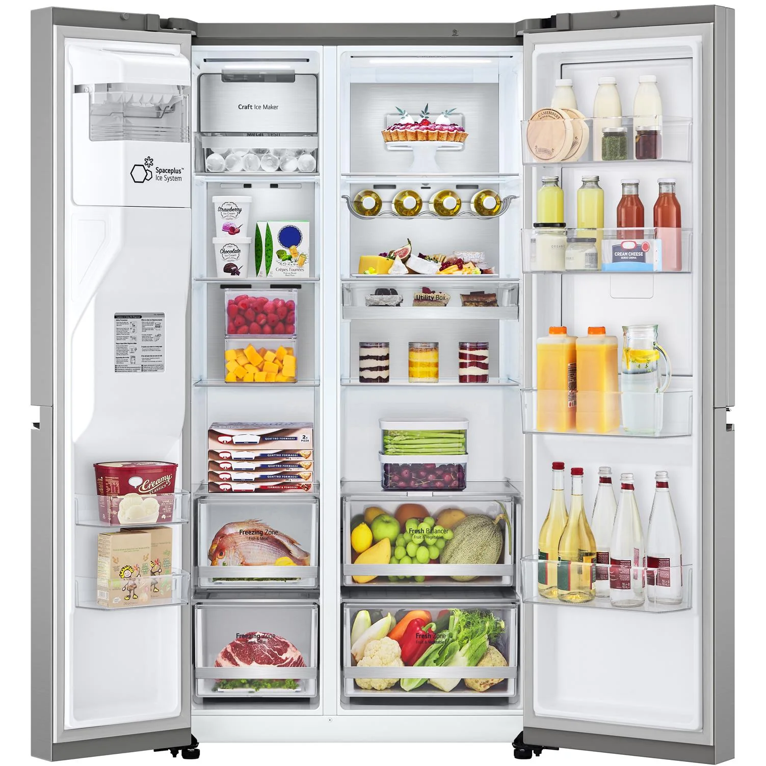 LG GS-D600PLC 635L Side by Side Fridge - Image 3