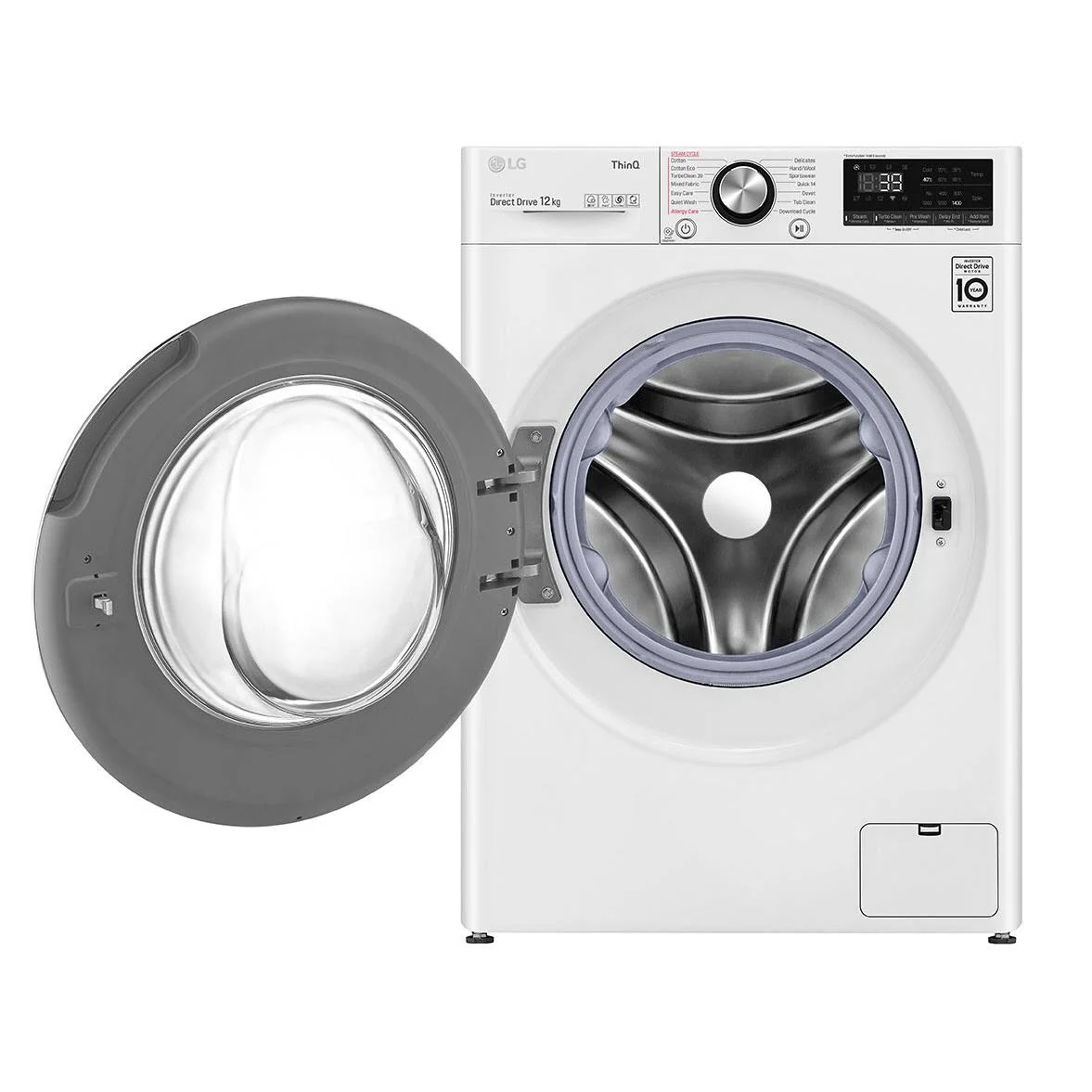LG WV9-1412W Series 9 12kg Front Load Washer (White) - Image 3