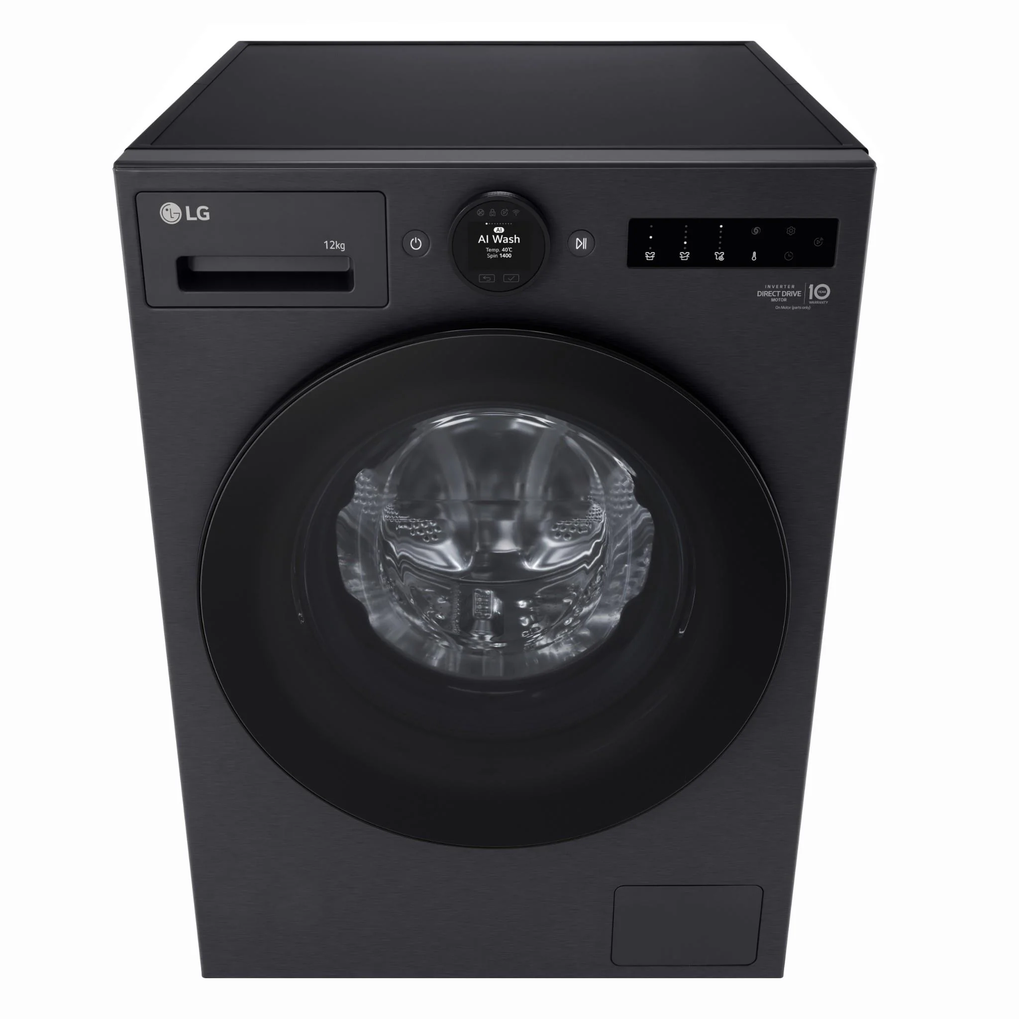 LG WX10-1412MB Series 10 12kg AI Front Load Washer (Matte Black) - Image 4