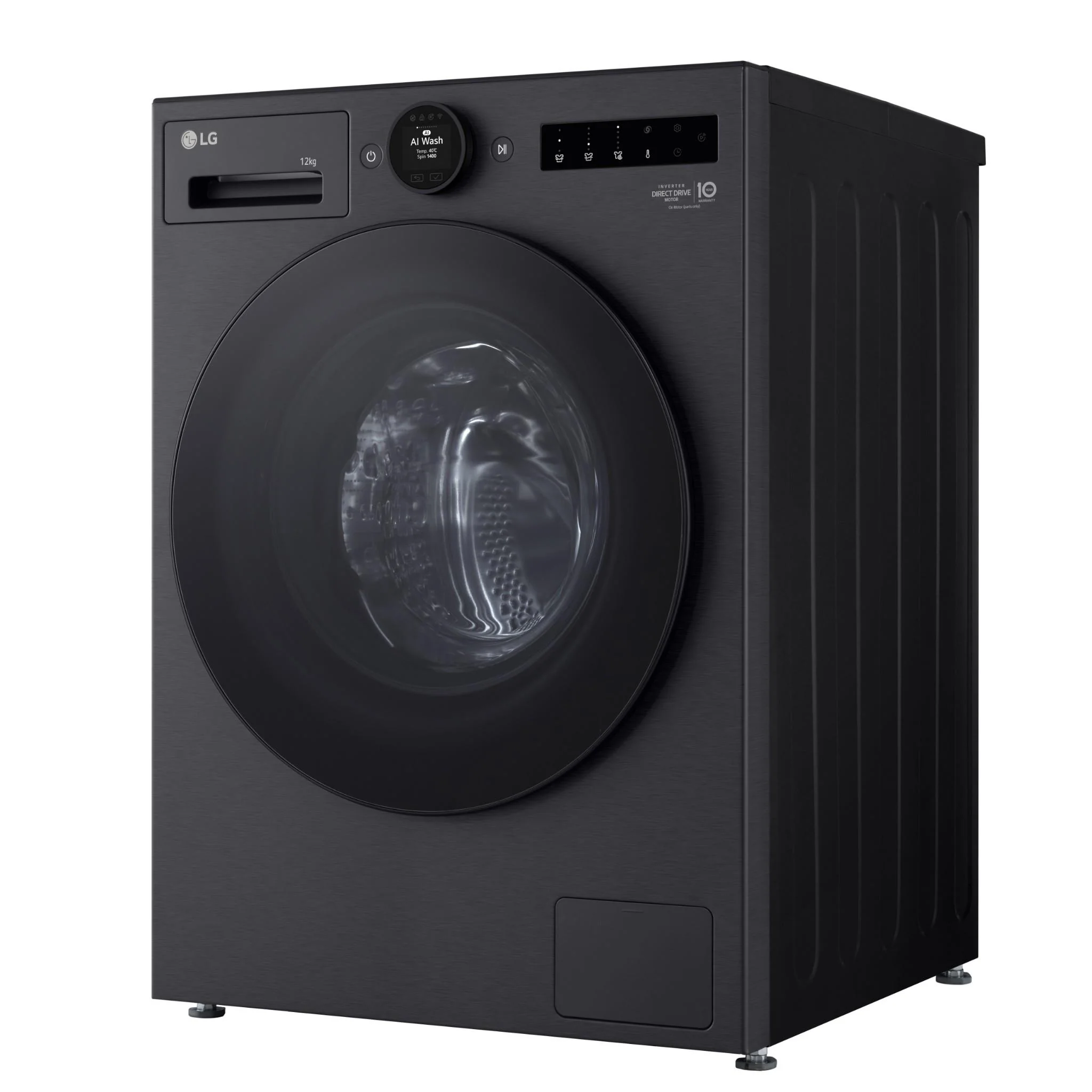 LG WX9-1412MB Series 9 12kg Front Load Washer (Matte Black) - Image 3
