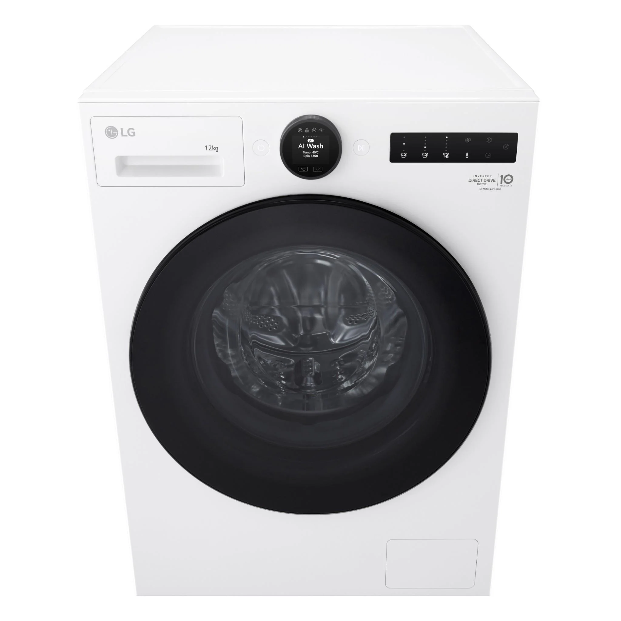 LG WX9-1412W Series 9 12kg Front Load Washer (White) - Image 3