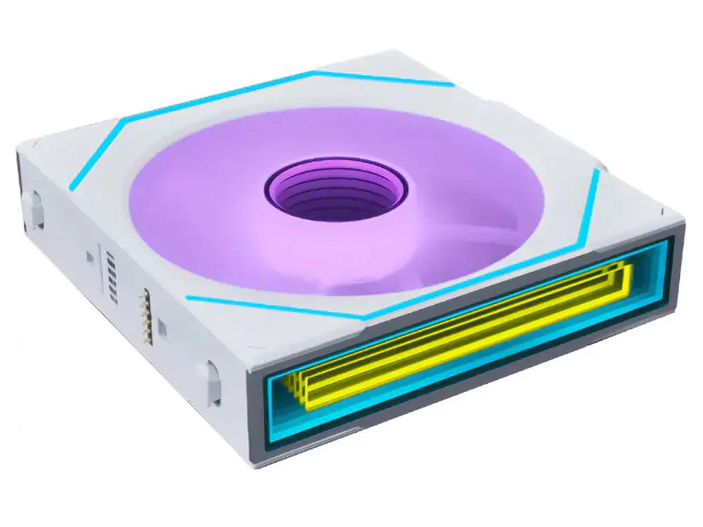 Lian Li SL-INF Wireless Reverse Blade Fan (3 Pack) - White - Image 3