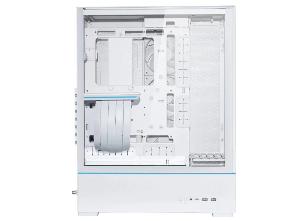 Lian Li SUP01 Stand-up Platform Tempered Glass Small Tower Case - White - Image 2