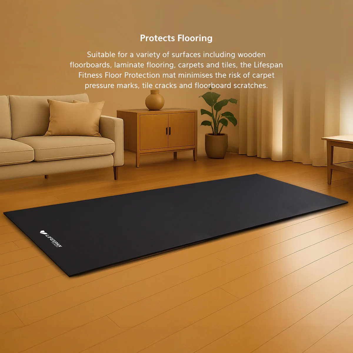 Lifespan Fitness Exercise Equipment Floor Protection Mat (250*100cm) - Image 3
