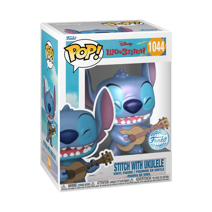 Lilo & Stitch - Stitch with Ukelele Pearlescent Pop! Vinyl - Image 2