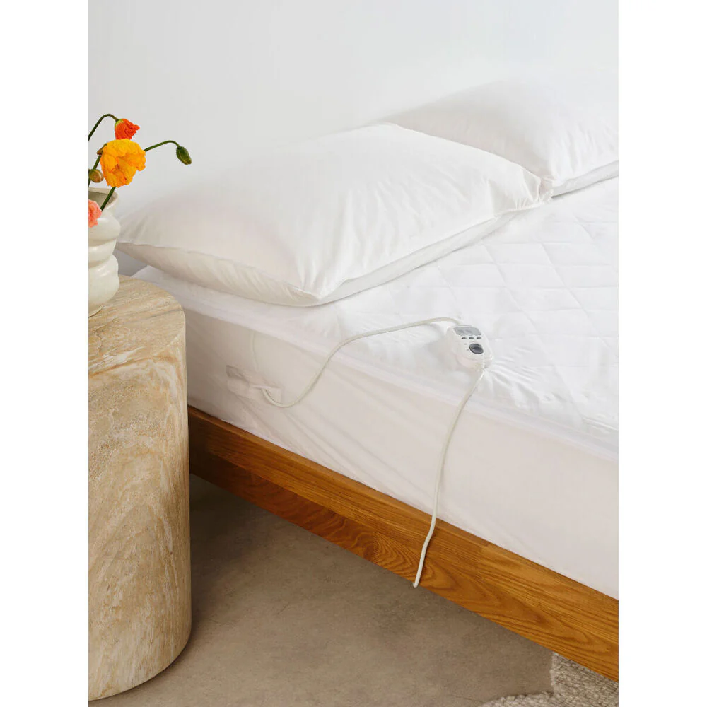 Linen House King Single Quilted Electric Heating Blanket (Cream) - Image 6