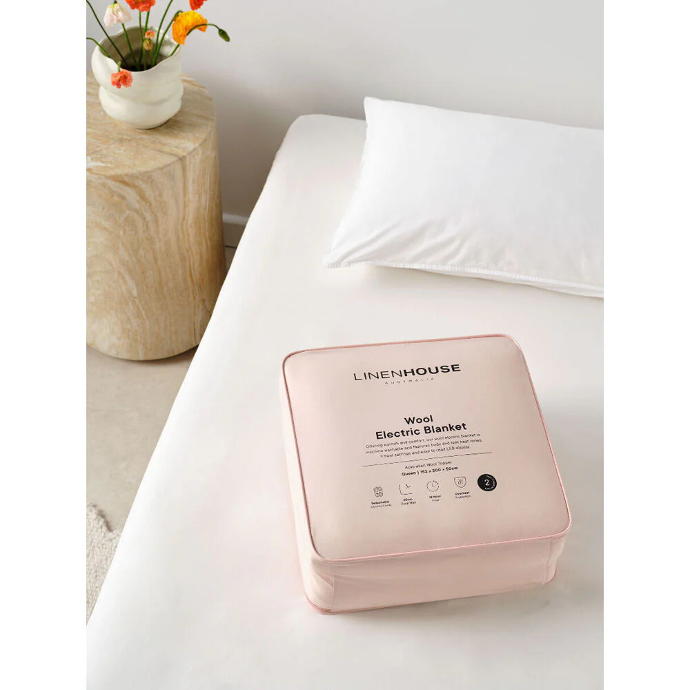 Linen House Wool Long Electric Blanket - Cream (King Single) - Image 8
