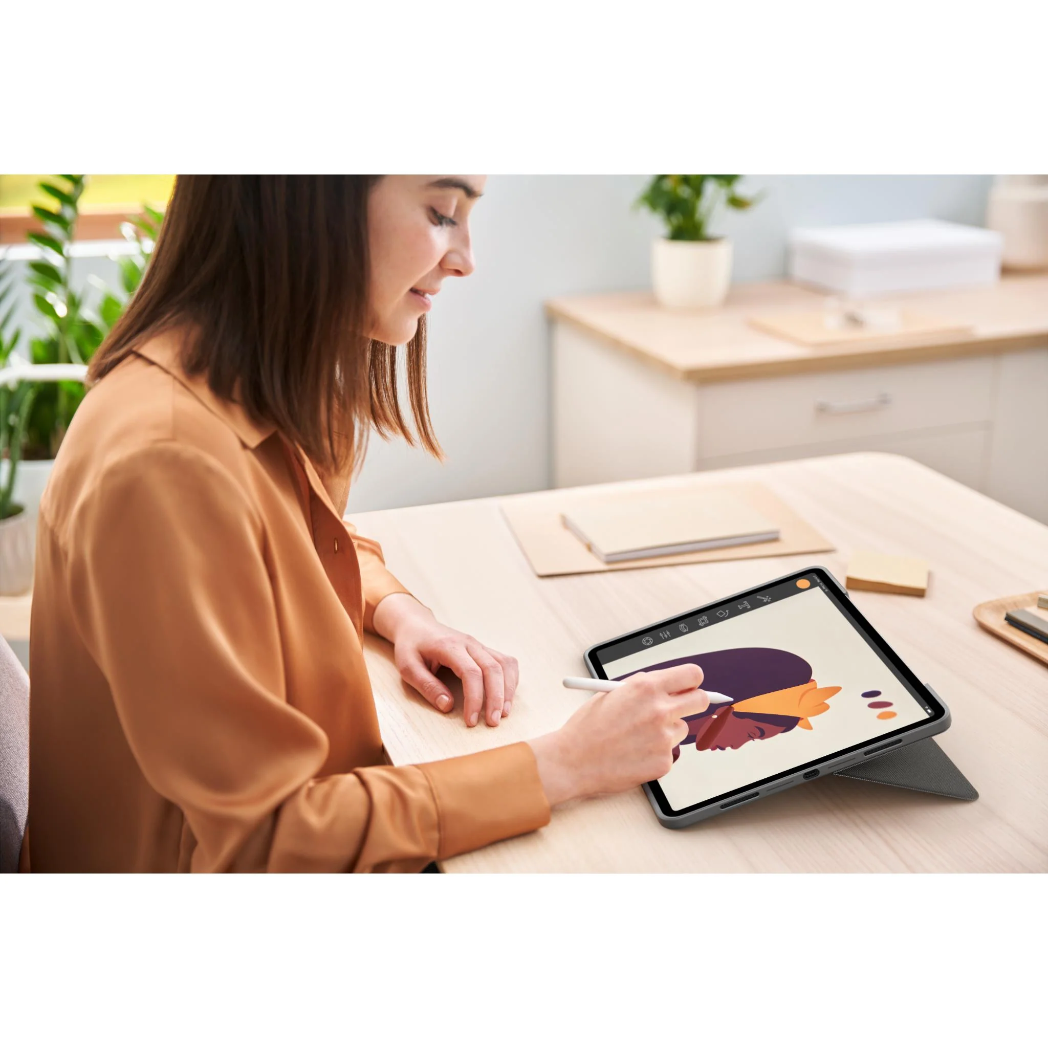 Logitech Combo Touch Case for iPad Pro 12.9" 5th/6th Gen (Oxford Grey) - Image 8