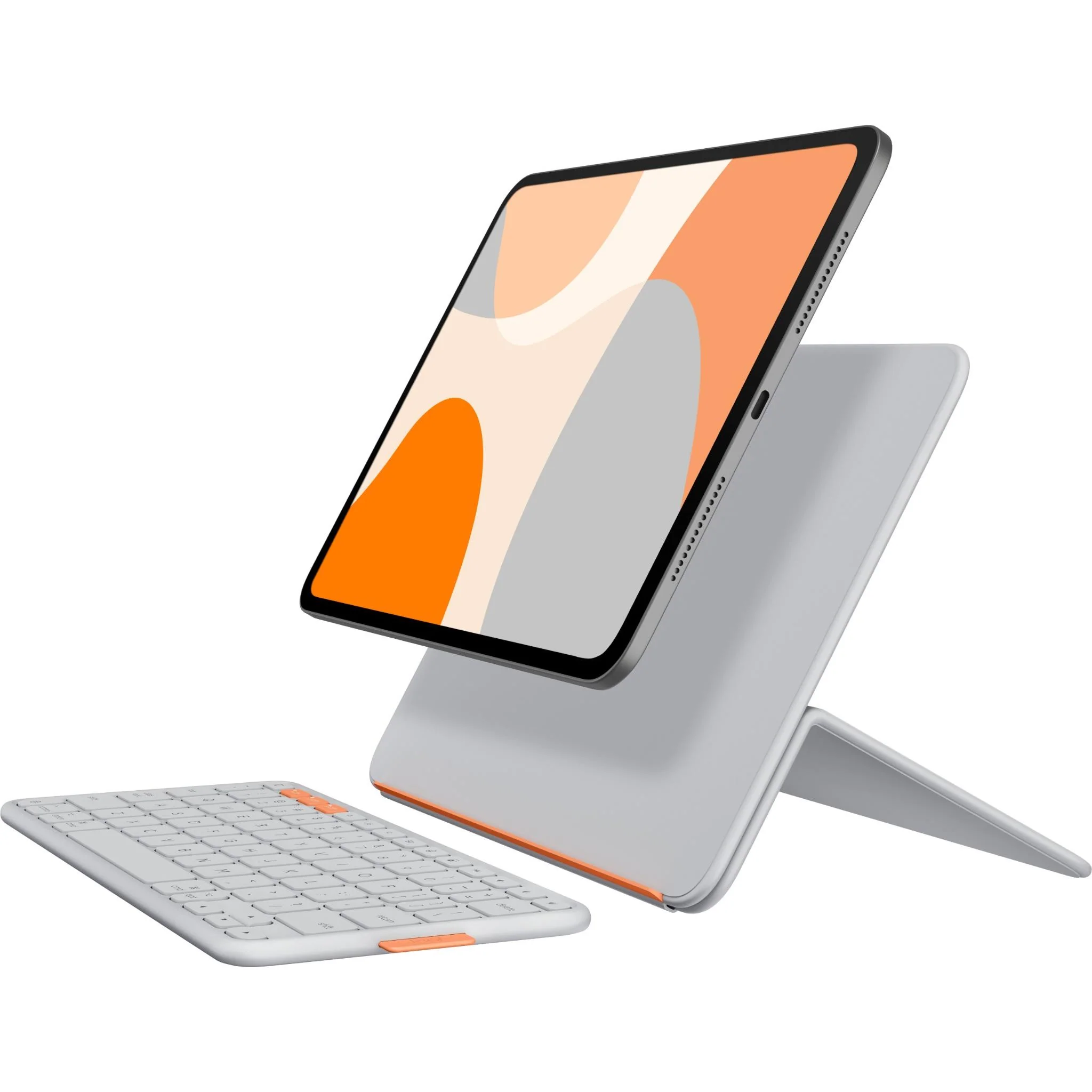 Logitech Flip Folio for iPad Pro 11" M4 & Air 11" M4/M3/M2 & 5th Gen (Pale Grey) - Image 2