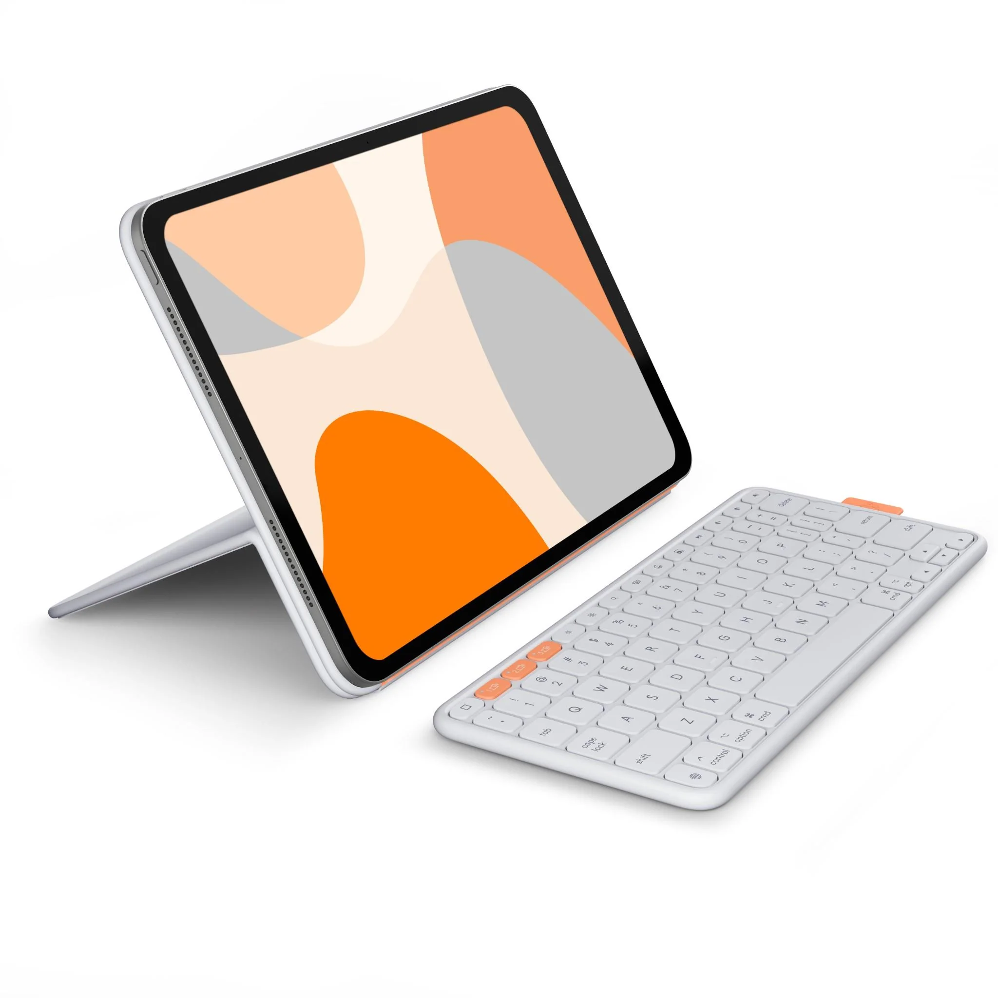 Logitech Flip Folio for iPad Pro 11" M4 & Air 11" M4/M3/M2 & 5th Gen (Pale Grey) - Image 4