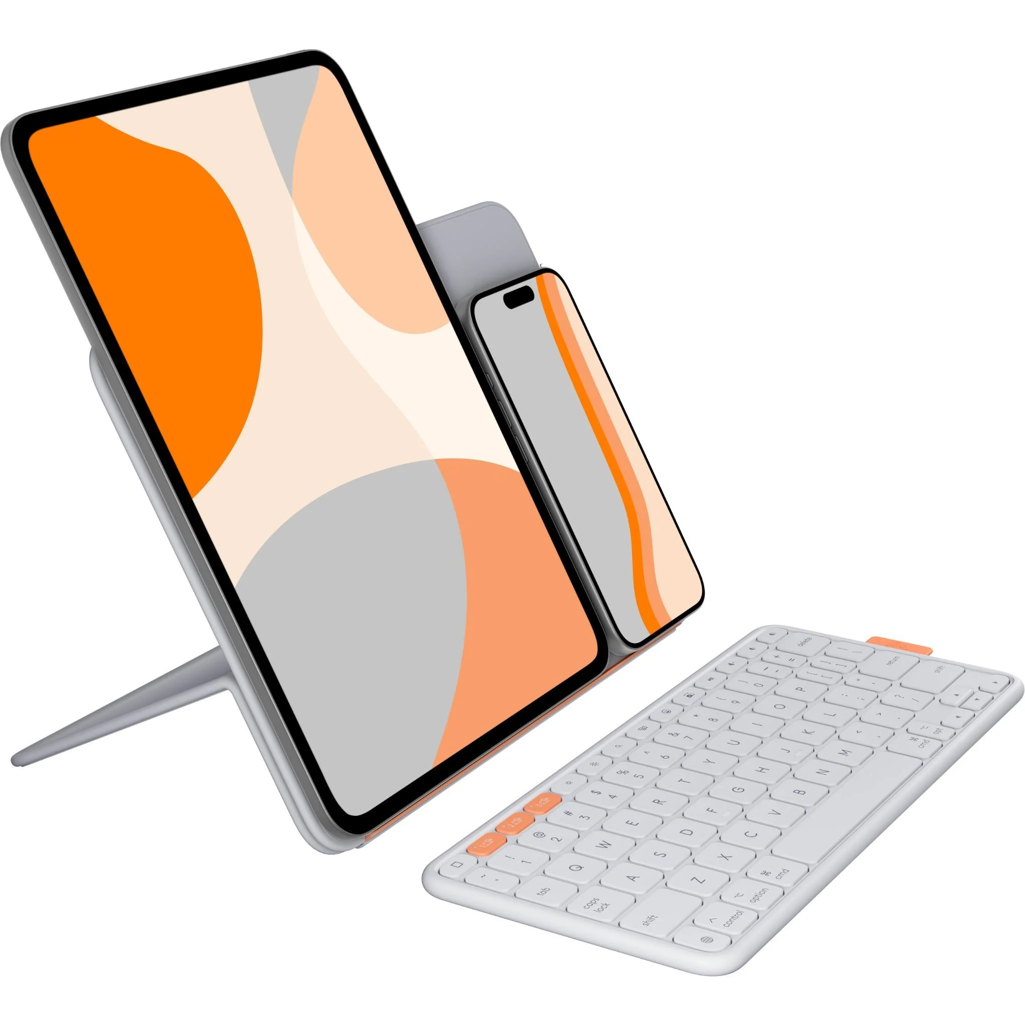 Logitech Flip Folio for iPad Pro 11" M4 & Air 11" M4/M3/M2 & 5th Gen (Pale Grey) - Image 6