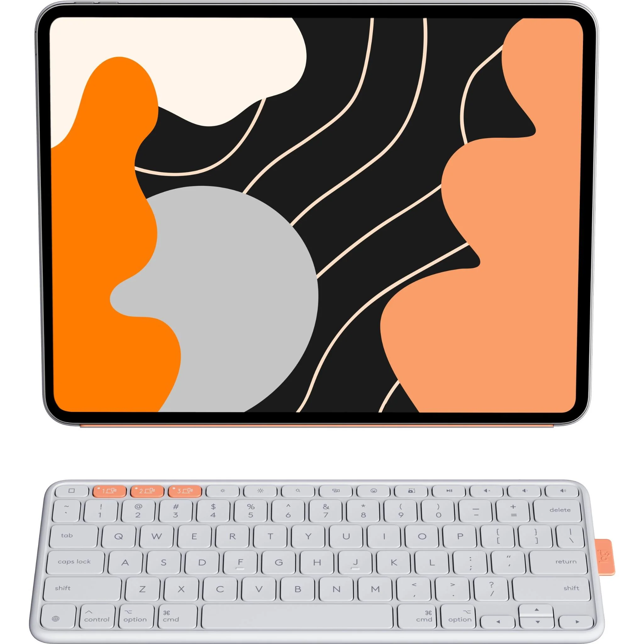 Logitech Flip Folio for iPad Pro 13" M4 & Air 13" M4/M3/M2  (Pale Grey) - Image 3