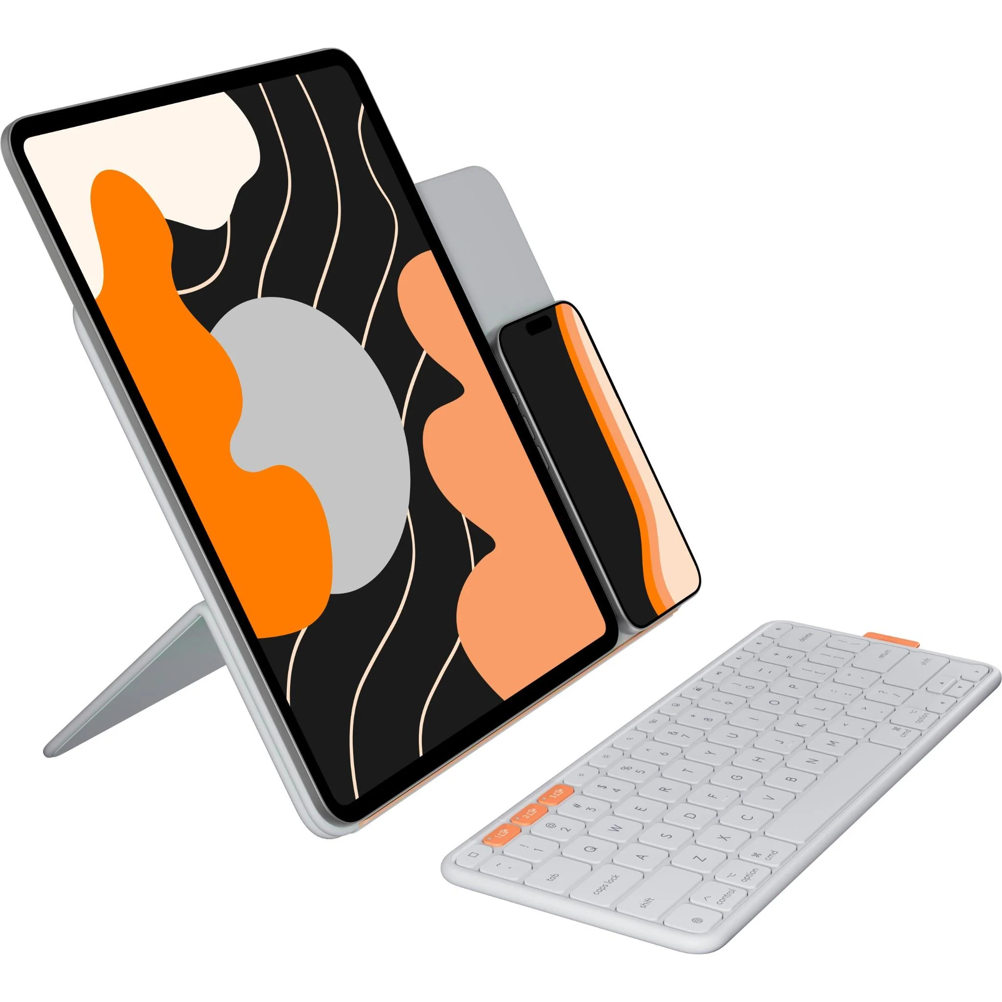 Logitech Flip Folio for iPad Pro 13" M4 & Air 13" M4/M3/M2  (Pale Grey) - Image 6
