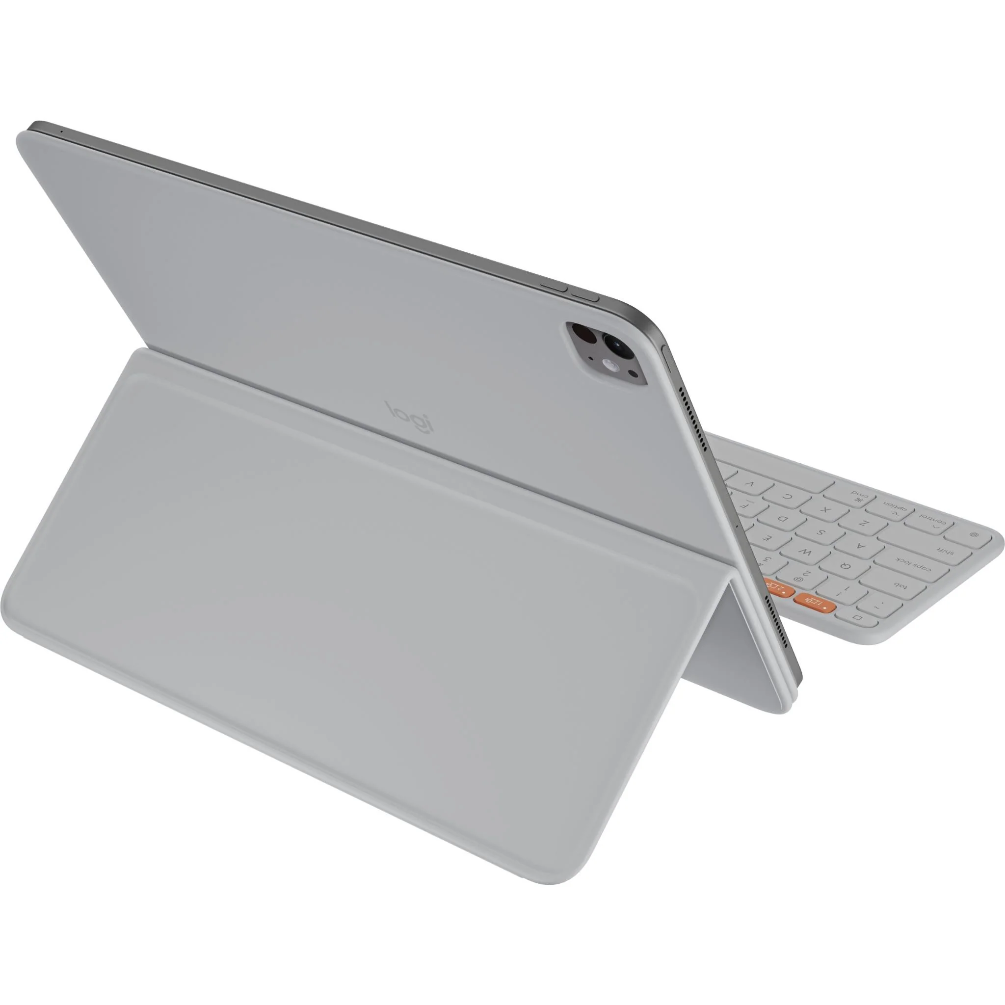 Logitech Flip Folio for iPad Pro 13" M4 & Air 13" M4/M3/M2  (Pale Grey) - Image 9