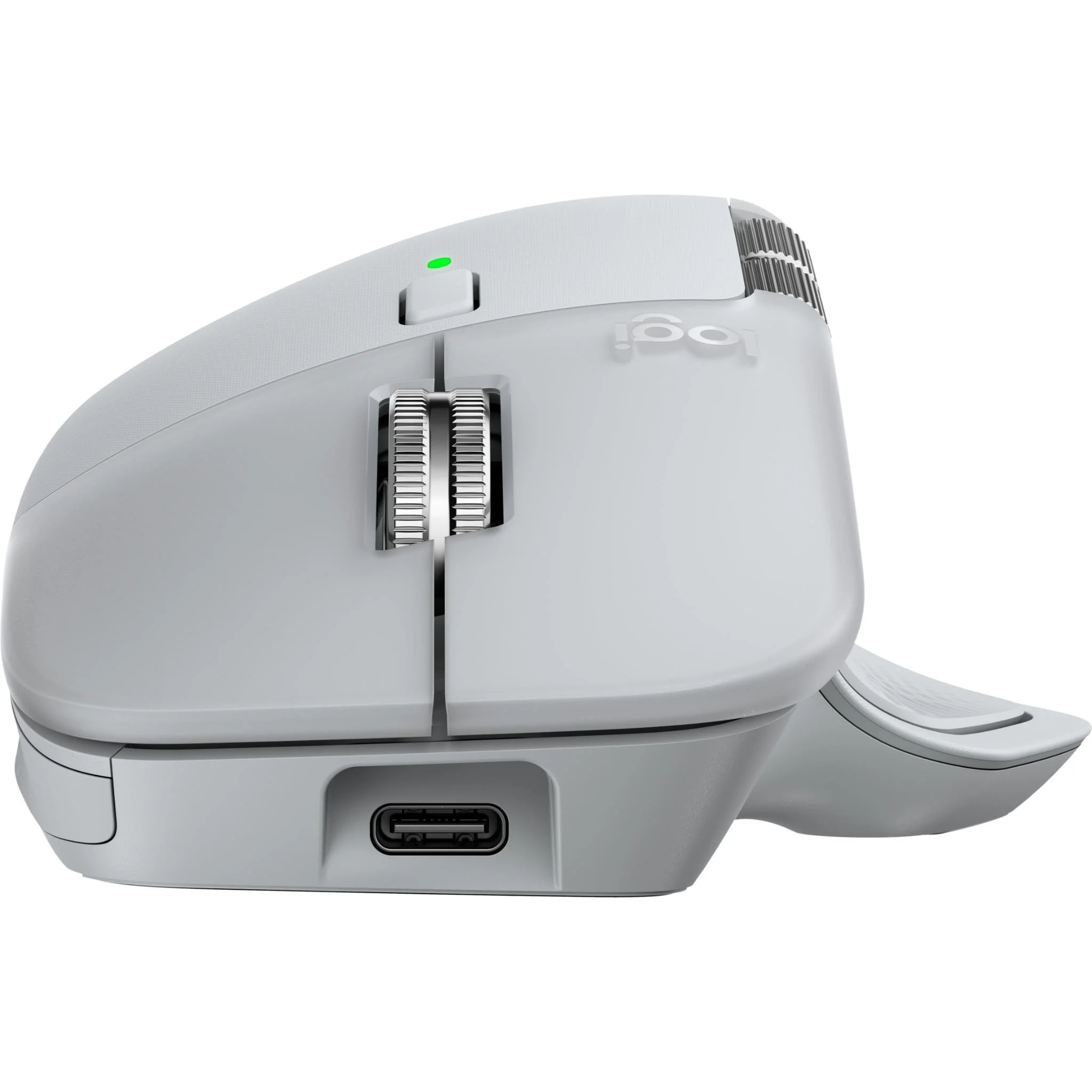 Logitech MX Master 4 Mouse (Pale Grey) - Image 4