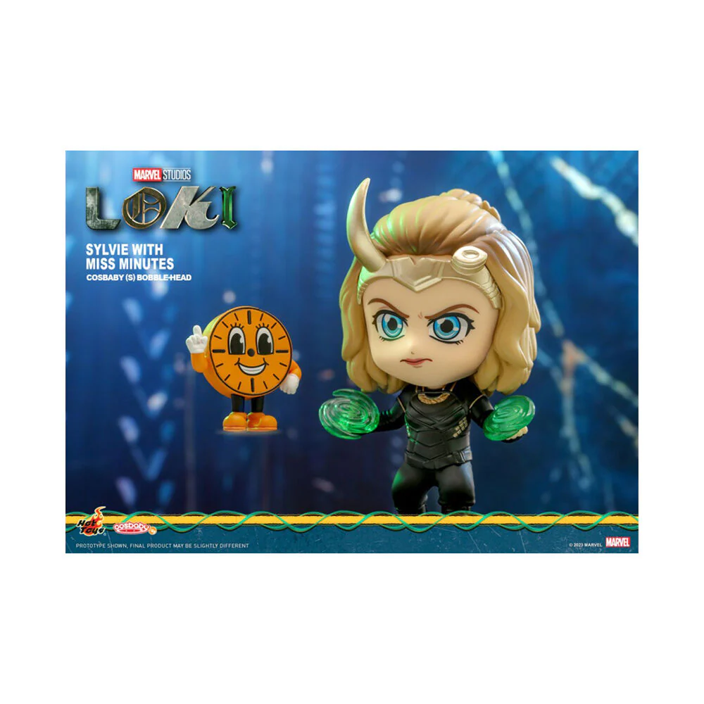 Loki (TV) Sylvie Marvel Movie w/ Miss Minutes Cosbaby Set Action Figure 11.50cm - Image 2