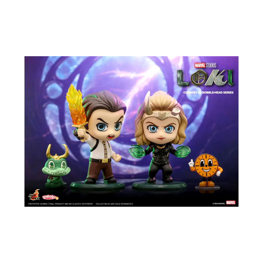 Loki (TV) Sylvie Marvel Movie w/ Miss Minutes Cosbaby Set Action Figure 11.50cm - Image 3