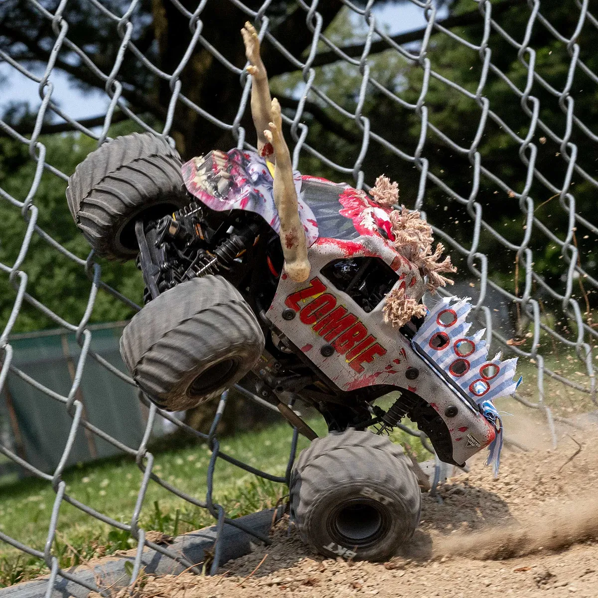 Losi Mini LMT Zombie Monster Truck RTR - Red - Image 2