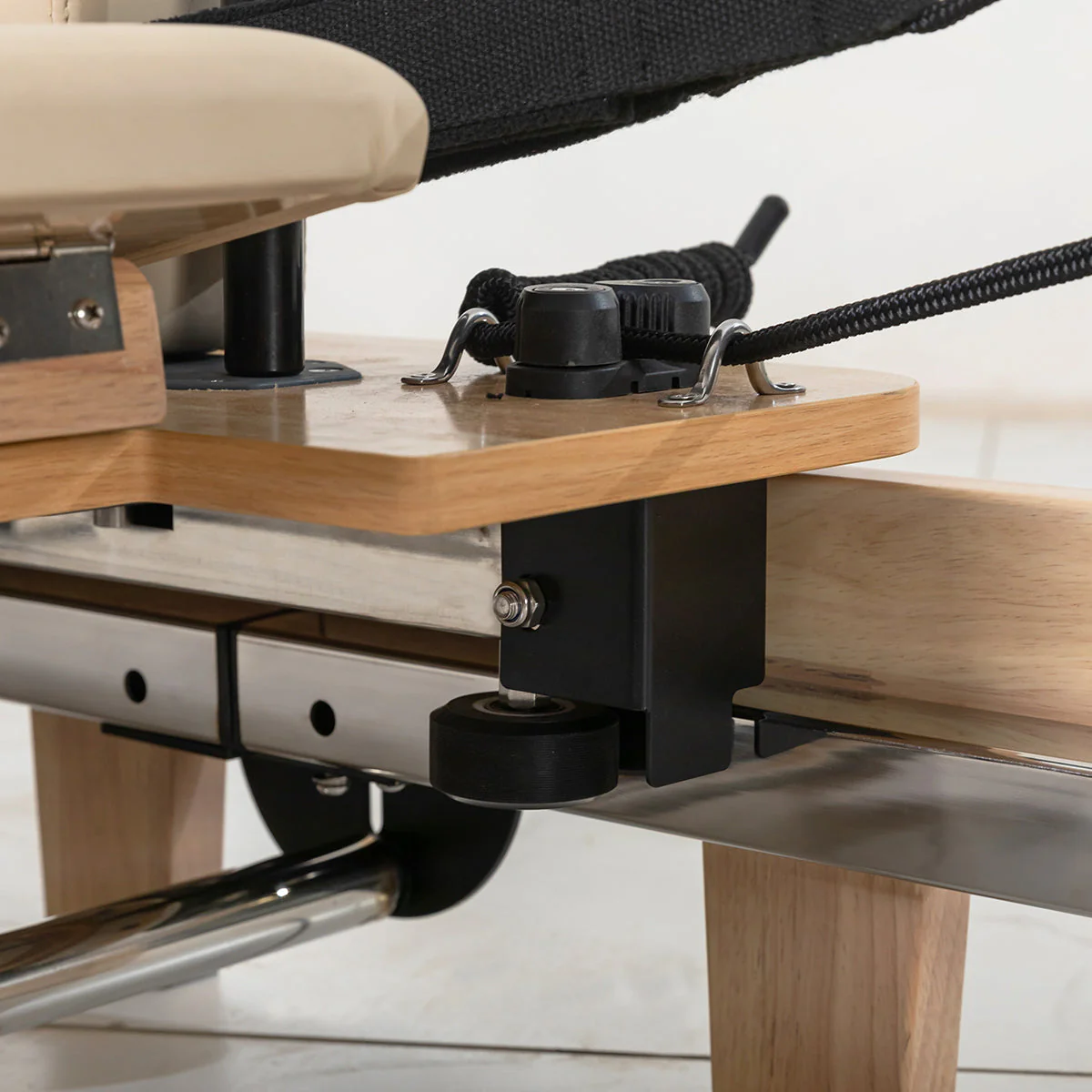 LSG GPR500 Folding Wooden Pilates Reformer Machine (Beige) - Image 10