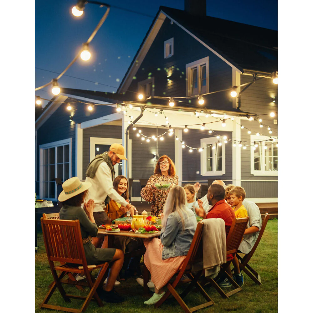 LumiFX 20 Bulb LED WIFI Smart Festoon Lights 20m Warm White - Image 5