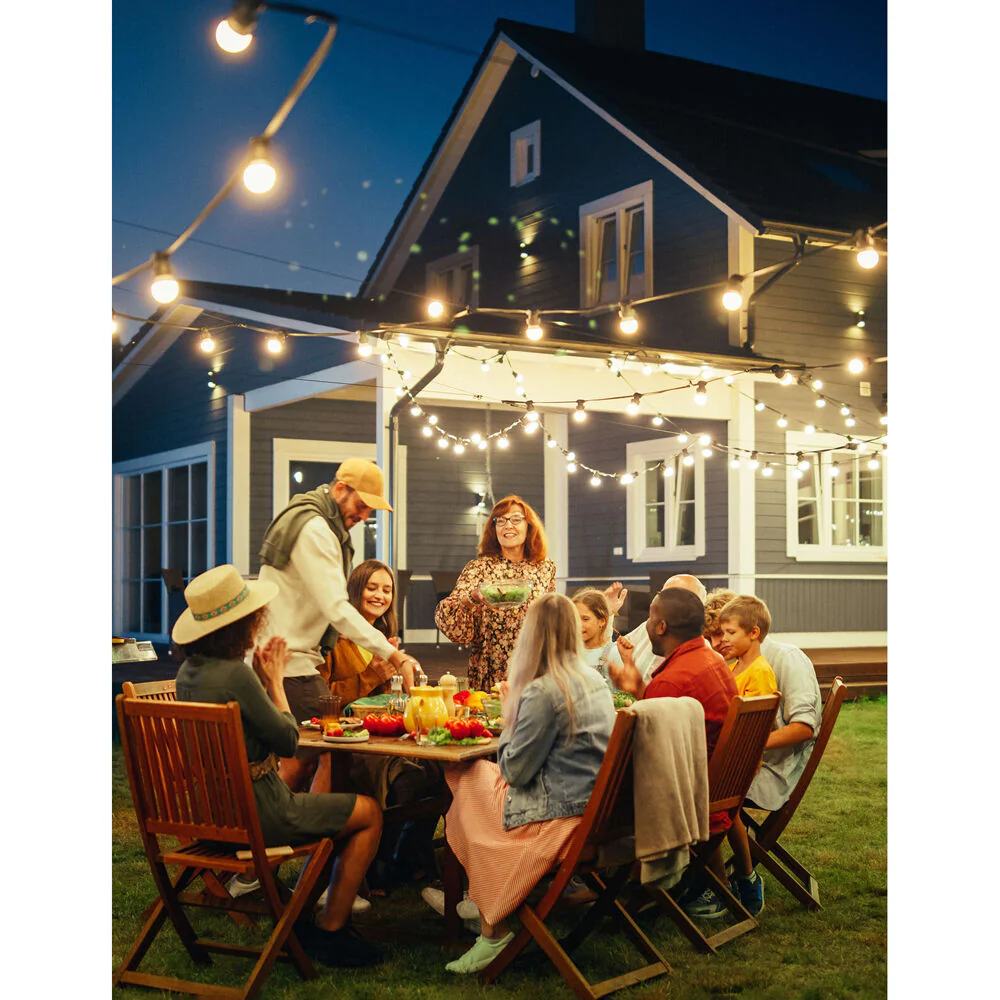 LumiFX 50 Bulb LED WIFI Smart Festoon Lights 20m Warm White - Image 3