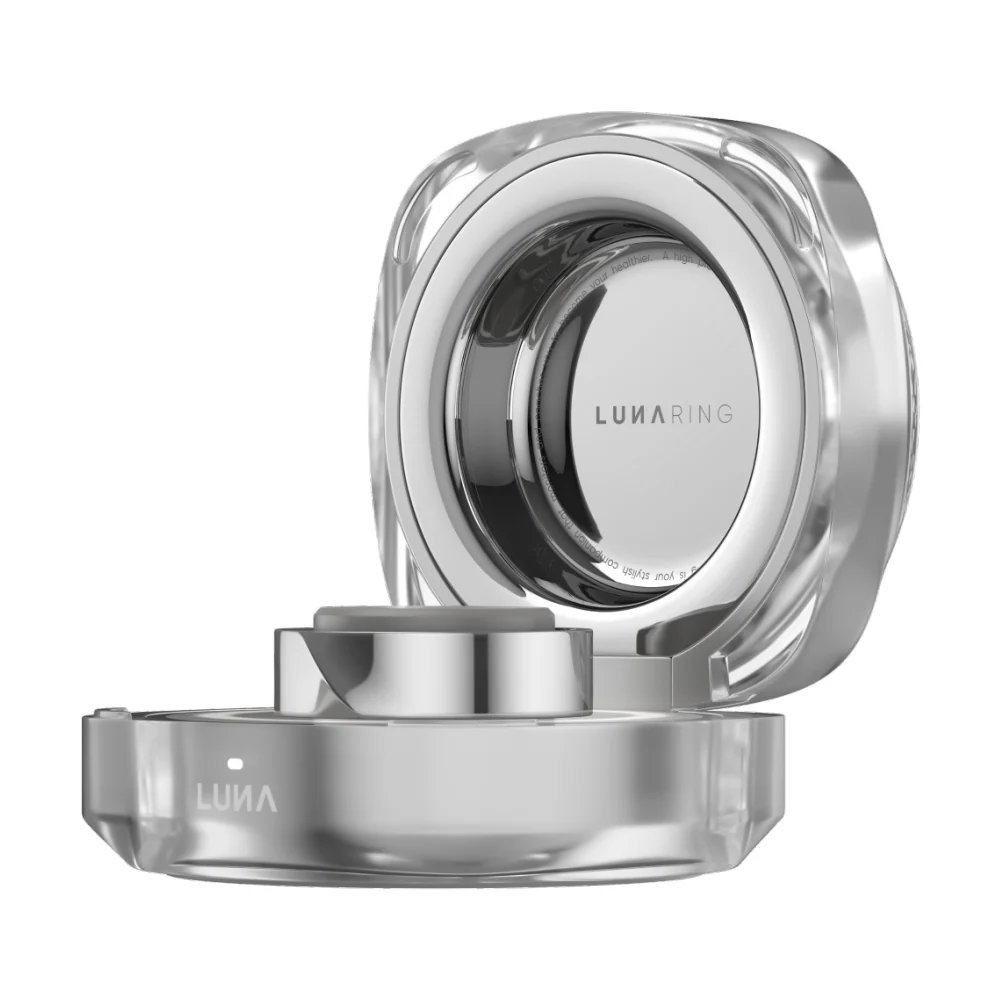 Luna Smart Ring Gen 2 Health Sleep Tracker Titanium Size 08 Stardust Silver - Image 3
