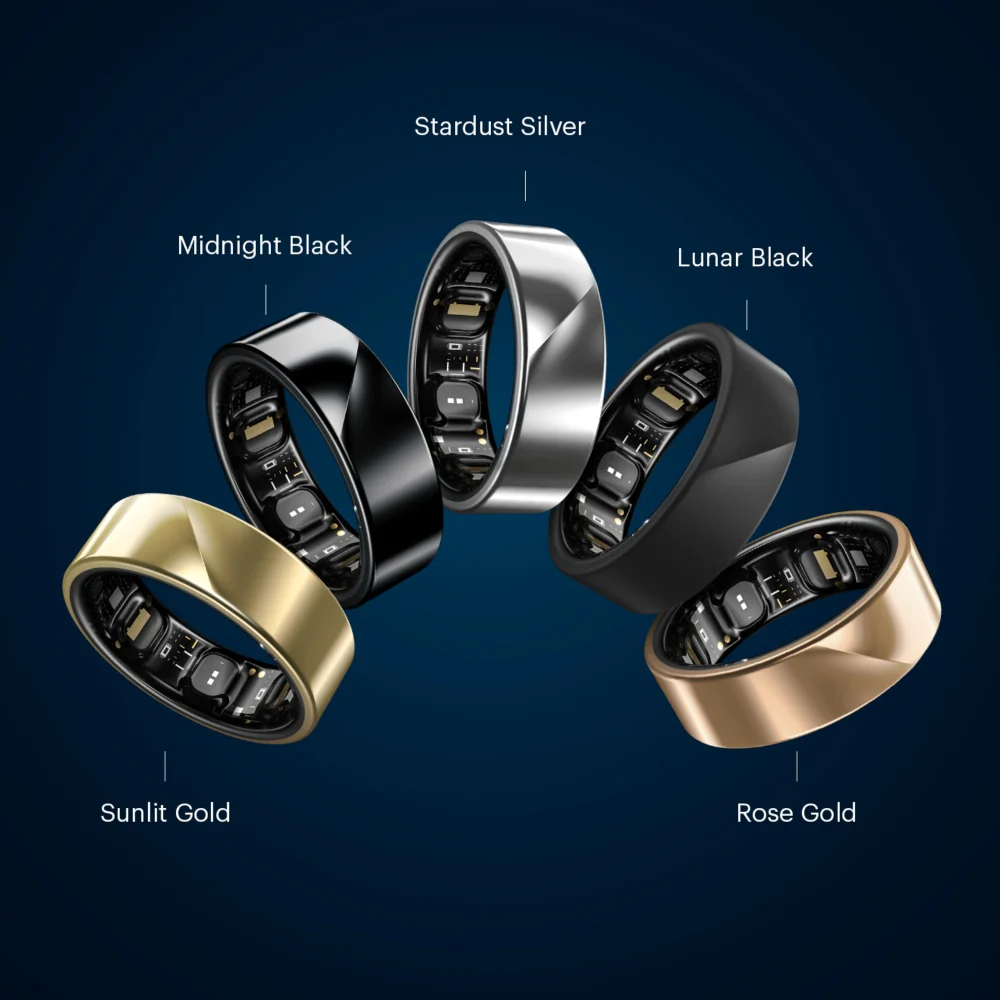 Luna Smart Ring Gen 2 Health Sleep Tracker Titanium Size 11 Midnight Black - Image 8