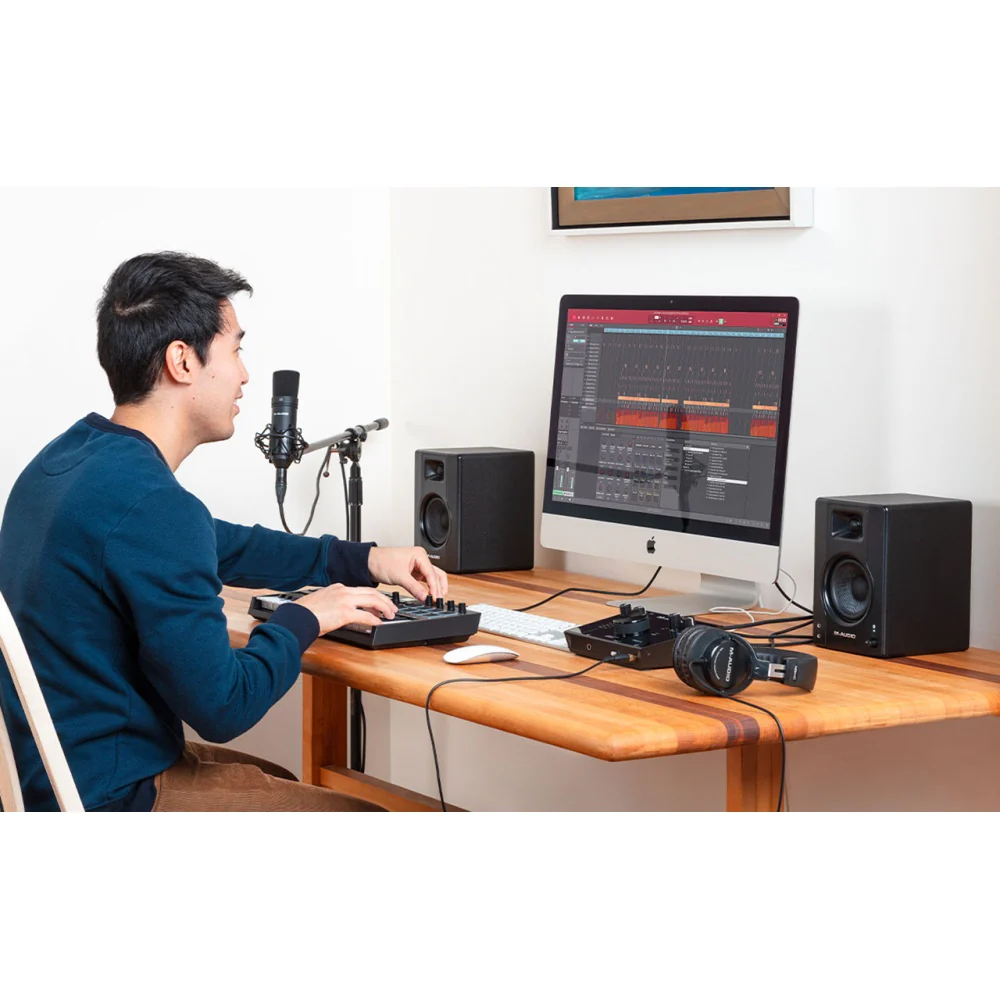 M-Audio BX4 Bluetooth Studio Monitors Speaker Set with 4-Inch Woofer 120W 2pc - Image 5