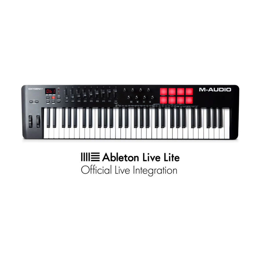 M-Audio Oxygen MKV USB-MIDI Connected Keyboard Controller Pads/Pots/Fader 61 Key - Image 2