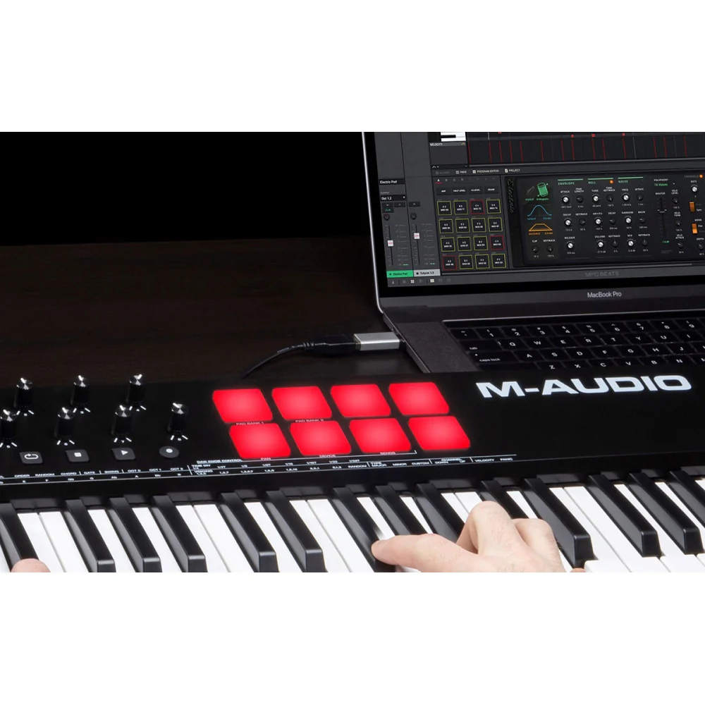 M-Audio Oxygen MKV USB-MIDI Connected Keyboard Controller Pads/Pots/Fader 61 Key - Image 5