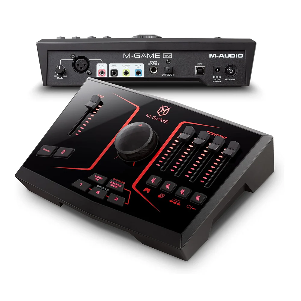 M-Game USB Streaming Interface/Mixer with LED Lighting/Sampler/Voice Shaping - Image 2