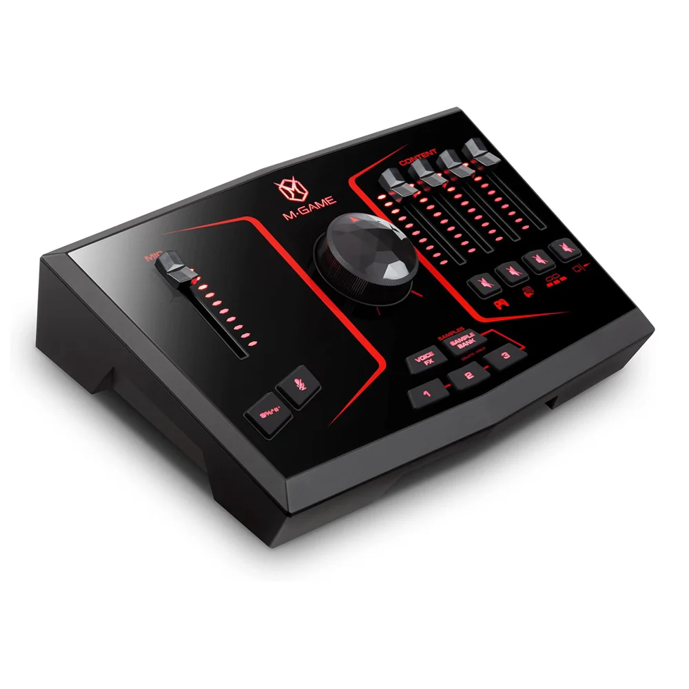 M-Game USB Streaming Interface/Mixer with LED Lighting/Sampler/Voice Shaping - Image 3