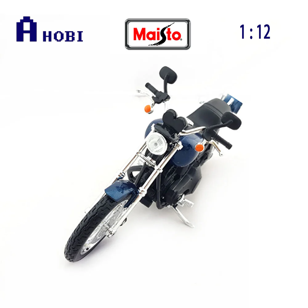 Maisto 1:12 Harley Davidson Dyna Super Glide Sport 2004 - Blue - Image 3