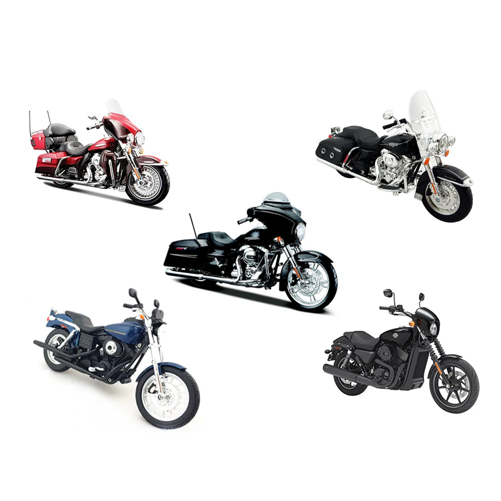 Maisto 1:12 Harley Davidson Dyna Super Glide Sport 2004 - Blue - Image 4