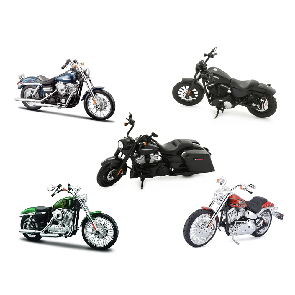 Maisto 1:12 Harley Davidson Dyna Super Glide Sport 2004 - Blue - Image 5